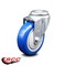 Service Caster 4'' Blue Polyurethane Creeper Swivel Bolt Hole Caster CREE-SCC-BH20S414-PPUB-BLUE - alternate 5
